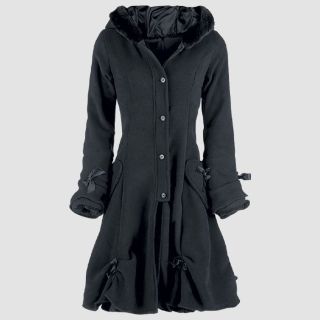 Women's Soft Fleece Alice Coat with Faux Fur