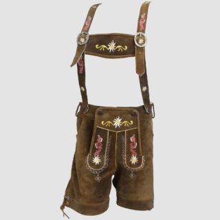 Floral Women's German Lederhosen Embroidered
