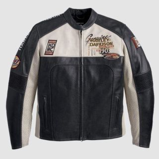 Vintage Perforated Cowhide Leather Motorcycle Jacket