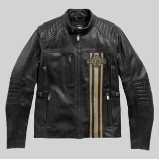 Harley Davidson Men's Triple Vent Passing LinkII Leather Jacket