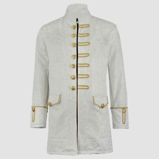 Renaissance Men's Velvet Goth Steampunk Victorian Frock Coat