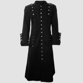 Vixxsin Walker Black Gothic Long Coat For Men
