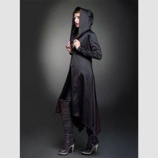 Long Cardigan Cloak Hood Sweater Maxi Gothic Jacket