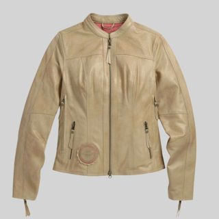 Harley Davidson Ladies' Shielded Breeze Triple Vent Leather Jacket