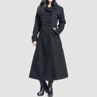 Duna Army Coat The Ultimate Black Gothic