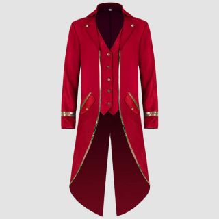 Men's Vintage Slim Medieval Retro Halloween Punk Jacket