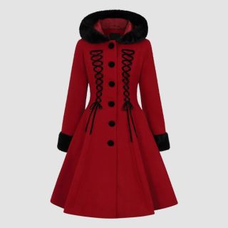 Hell Bunny Amaya Coat Women's Red/Black