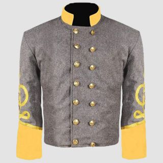 CSA Major Cavalry Double Breast Grey Shell Jacket