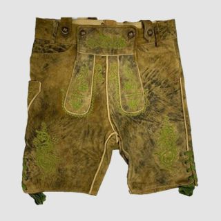 Men’s Brown Suede Lederhosen Shorts