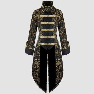 Black & Gold Devil Fashion Women's Monarch Coat