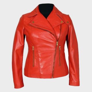 Charlotte Classic Leather Jacket for Women