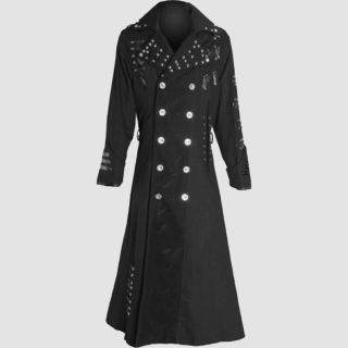 Goth Dress Corpser With Rivets Gothic Coat