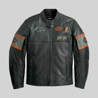 Eagle Biker Distressed Harley Davidson Leather Jacket For Bold Riders
