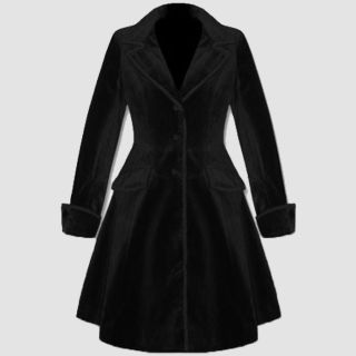 Women’s Victorian Velvet Frock Coat