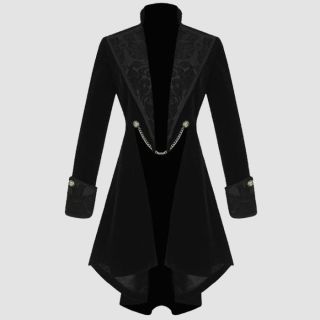 Gothic Pentagram Velvet Coat Womens