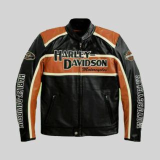 Harley Davidson Classic Motorbike Leather Jacket