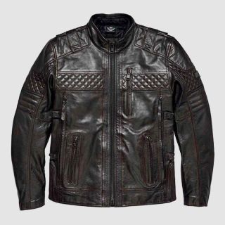 Harley Davidson Triple Vent System Ironstone Leather Jacket
