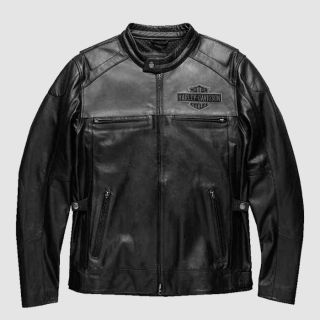 Legendary Votary Black & Gray Leather Motorcycle Jacket