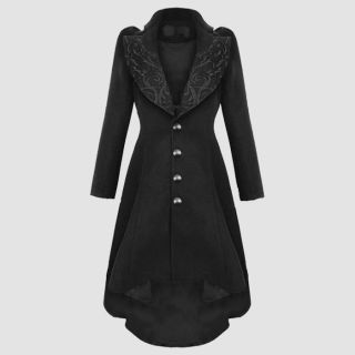 Medieval Century-British Noble Lady Single-breasted Coat