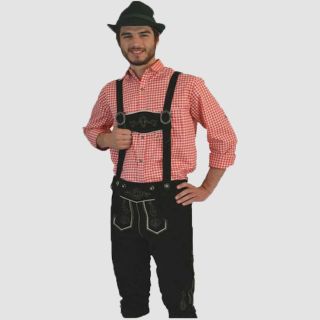 Bavarian Lederhosen Austria Black