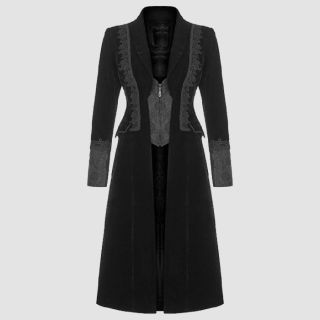 Women's Gothic Jacquard Slim Fitted Coat