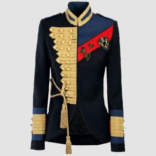 New Ladies Navy Blue Custom Fit Hussar Blazer Jacket