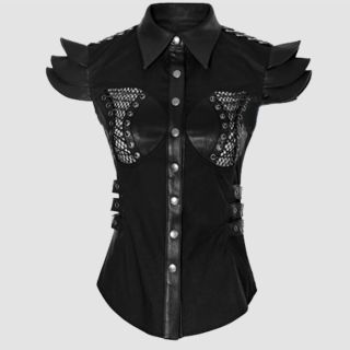 Punk Armor Fold Female T Shirt