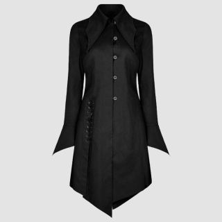Gothic Corporate Women Vampire Shirt Coat