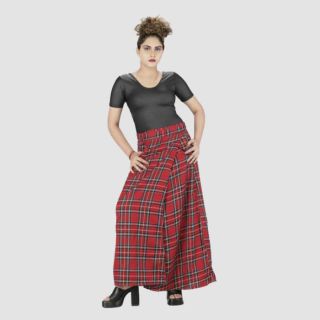 Stylish Scottish Fashion Plaid Tartan Maxi Skirt