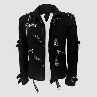 Mj Jacket Men's Punk Bad Black Gothic