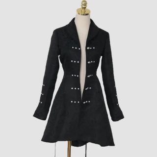 Medieval Women's Jacquard Coat Slim Lace Up