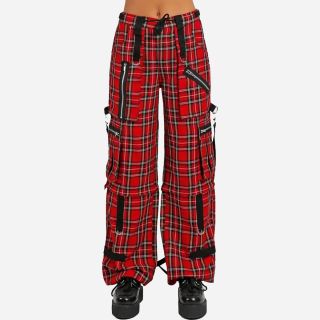 Clash Baggy Red & Black Plaid Pants