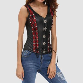 Women Corset Janyse Over Bust Corset Faux Leather 
