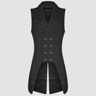 Women’s Double Breasted Governor Vest Brocade