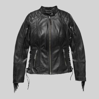 Women's Boone Fringed Leather Jacket