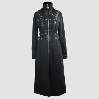Women's Military Style Goth Coat